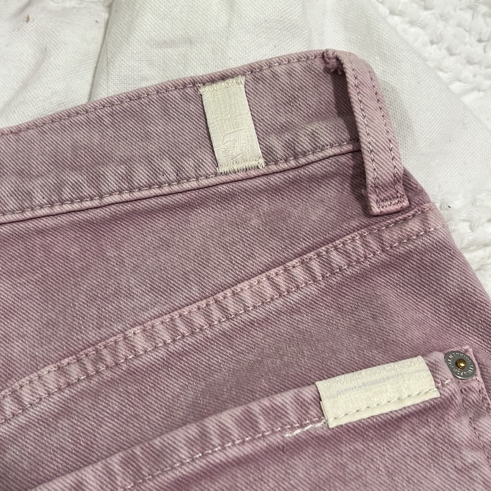 7 for all Mankind Lilac Straight Crop Jeans - Picture 8 of 8